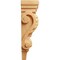 Ekena Millwork 3"W x 1 3/4"D x 6"H Extra Small Acanthus Pilaster Wood Corbel, Red Oak CORW03X02X06PARO - alternate 4